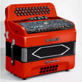 ACORDEON BOTONES SOL ROJO MATE 5 REGS FARINELLI PREMIUM 3412R5HG