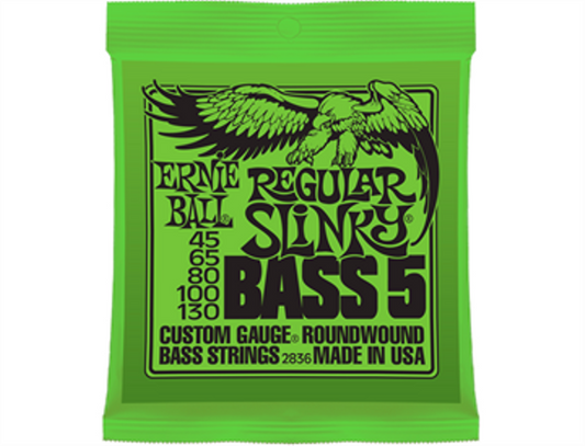 ENCORDADURA ERNIE BALL ''SLINKY'' PARA BAJO ELECTRICO, 5 CUERDAS 2836