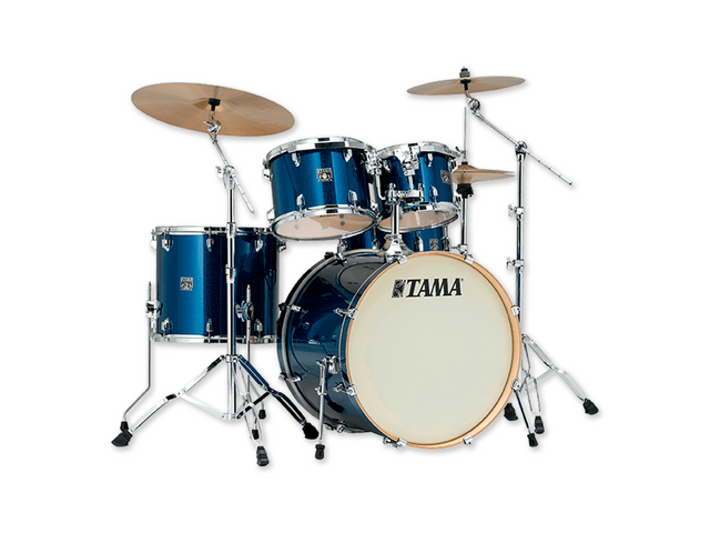 BATERIA TAMA ''SUPERSTAR CLASSIC MAPLE'' DE 5 PZAS. AZUL BRILLANTE CON ATRILES CK52KRS-ISP