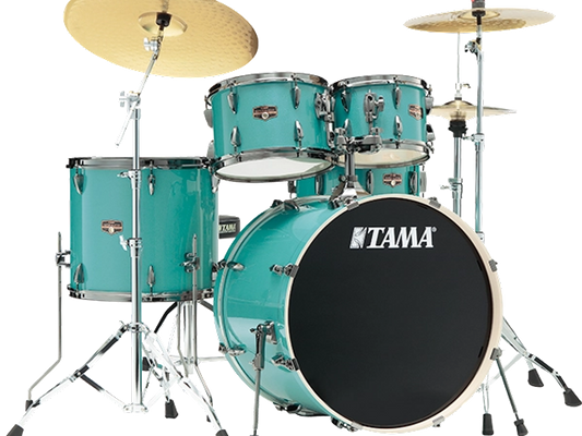 BATERIA TAMA ''IMPERIALSTAR'' DE 5 PZAS. AZUL CIELO CON ATRILES Y ASIENTO IP50H6WBN-SLM