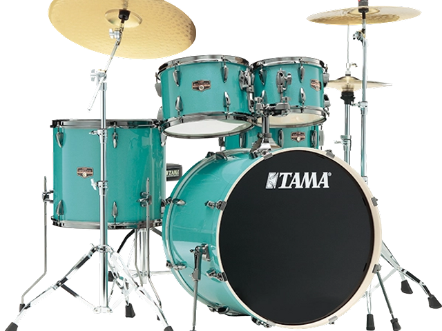 BATERIA TAMA ''IMPERIALSTAR'' DE 5 PZAS. AZUL CIELO CON ATRILES Y ASIENTO IP50H6WBN-SLM