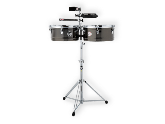 TIMBALES LP PRESTIGE - KARL PERAZZO 14 & 15, CROMADOS CON ATRIL LP1415-KP