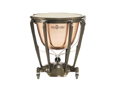 TIMBAL MAJESTIC ''SYMPHONIC'' 23, COBRE PULIDO, CON LLAVE DE AFINACIÓN Y CUBREPOLVO MP2300A