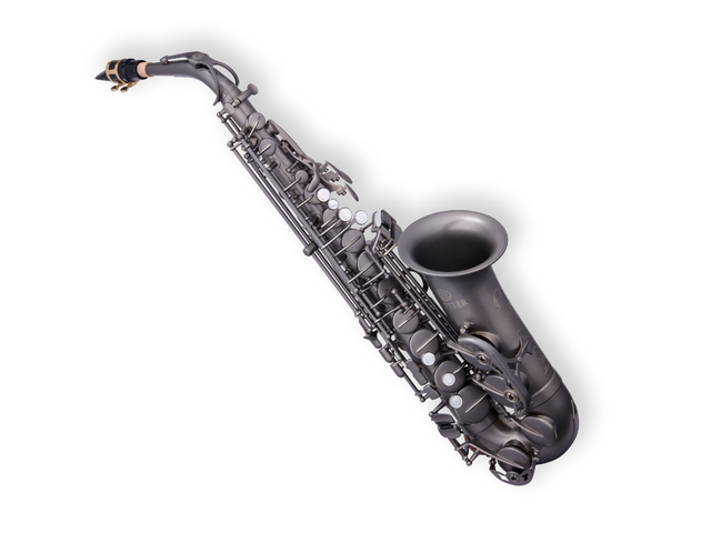 SAXOFON ALTO MI BEMOL JUPITER GRIS ACERO CON ESTUCHE JAS1100TSQ