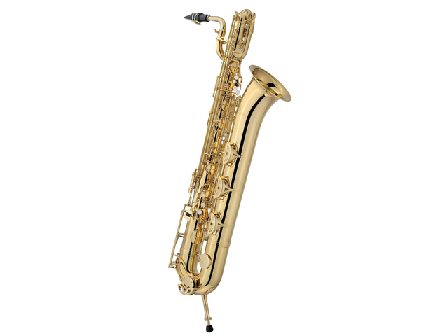 SAXOFON BARITONO MI BEMOL JUPITER, LAQUEADO CON ESTUCHE JBS1000