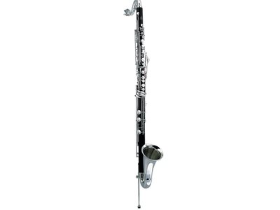 CLARINETE BAJO SI BEMOL AMATI CON ESTUCHE, DE MADERA ACL 691-OK