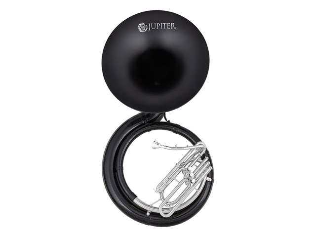 SOUSAFON SI BEMOL JUPITER FIBRA DE VIDRIO, NEGRO/PLATEADO CON ESTUCHE JSP1000BSK