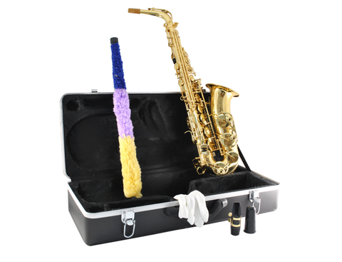 SAXOFON ALTO MI BEMOL BLESSING, LAQUEADO CON ESTUCHE 6430L