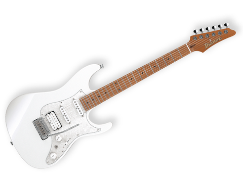 GUITARRA ELECTRICA IBANEZ ''AZ-PRESTIGE'' BLANCO PERLA CON ESTUCHE AZ2204-PW