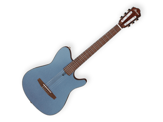 GUITARRA ELECTROACUSTICA IBANEZ AZUL INDIGO METALICO MATE FRH10N-IBF