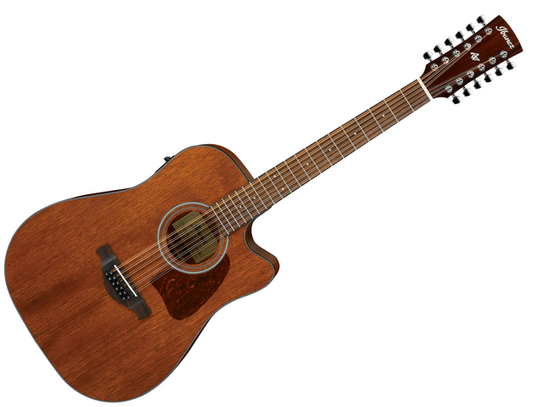 GUITARRA ELECTROACUSTICA IBANEZ ''ARTWOOD'' DE 12 CUERDAS CAOBA AW5412CE-OPN