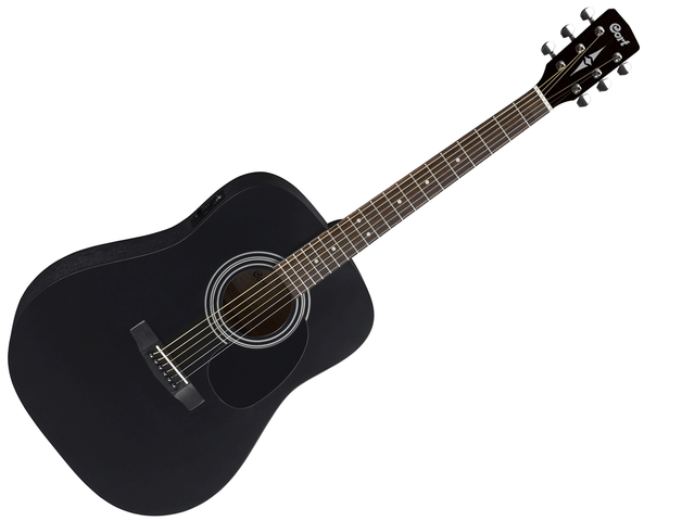 GUITARRA ELECTROACUSTICA CORT NEGRA MATE AD810E BKS