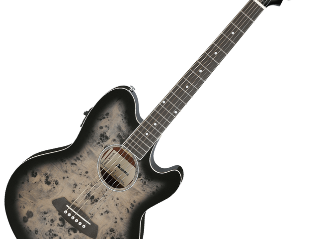 GUITARRA ELECTROACUSTICA IBANEZ ''TALMAN'' ENTINTADO CAFÉ/SOMBREADO NEGRO TCY10PA-BKB