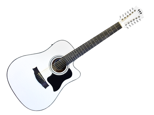 REQUINTO SIERREÑO ELECTROACUSTICO TRES PINOS, BLANCO BRILLANTE TPRS-100 PW