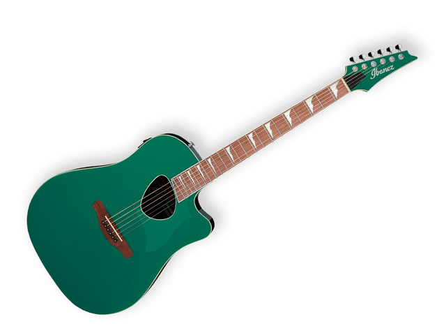 GUITARRA ELECTROACUSTICA IBANEZ ''ALTSTAR'' VERDE METALICO ALT30-JGM