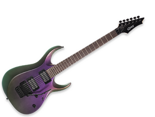 GUITARRA ELECTRICA CORT ''X'' MORADO TORNASOL X300 FPU