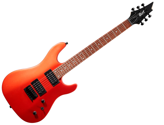 GUITARRA ELECTRICA CORT ''KX'' ANARANJADA KX100 IO