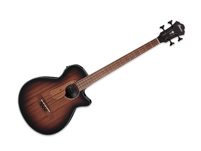 BAJO ELECTROACUSTICO IBANEZ CAOBA SOMBREADO NEGRO AEGB24E-MHS