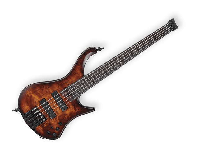 BAJO ELECTRICO IBANEZ BASS WORKSHOP DE 5 CUERDAS, CAFÉ SOMBREADO MATE CON FUNDA EHB1505S-DEL