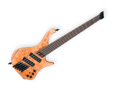 BAJO ELECTRICO IBANEZ BASS WORKSHOP DE 5 CUERDAS, NATURAL MATE CON FUNDA EHB1505SMS-FNL