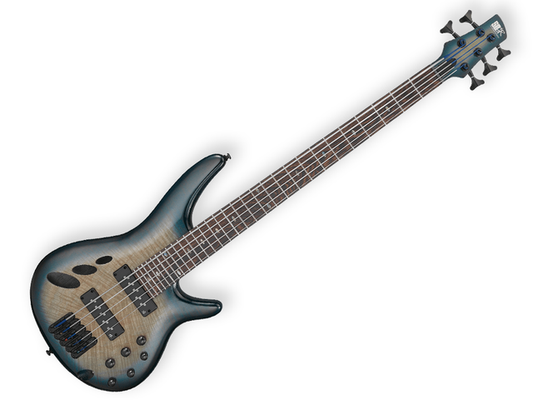 BAJO ELECTRICO IBANEZ ''SR'' DE 5 CUERDAS NATURAL/SOMBREADO AZUL MATE SRD905-CTL