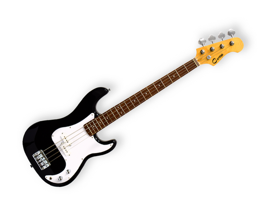 BAJO ELECTRICO CARAYA, NEGRO CON FUNDA Y TAHALI B-300 BK