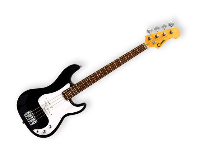 BAJO ELECTRICO CARAYA, NEGRO CON FUNDA Y TAHALI B-300 BK