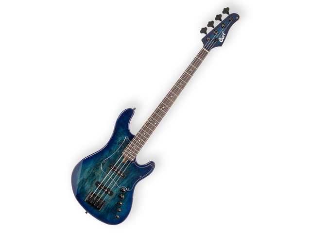 BAJO ELECTRICO CORT ''GB'' ENTINTADO AZUL/SOMBREADO AZUL CON FUNDA GB-FUSION 4 BB