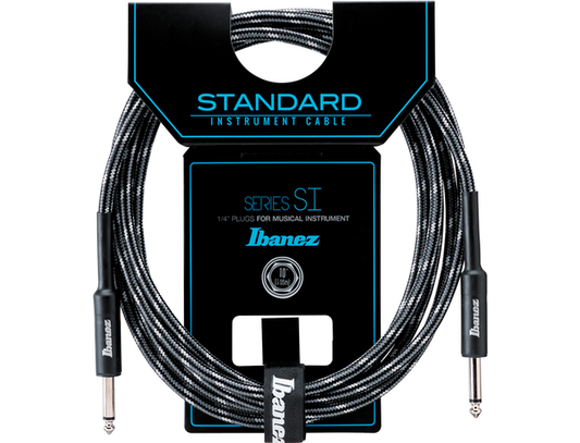 CABLE IBANEZ 6.10 MTS. NEGRO/GRIS (RECTO/RECTO) SI20-CCT