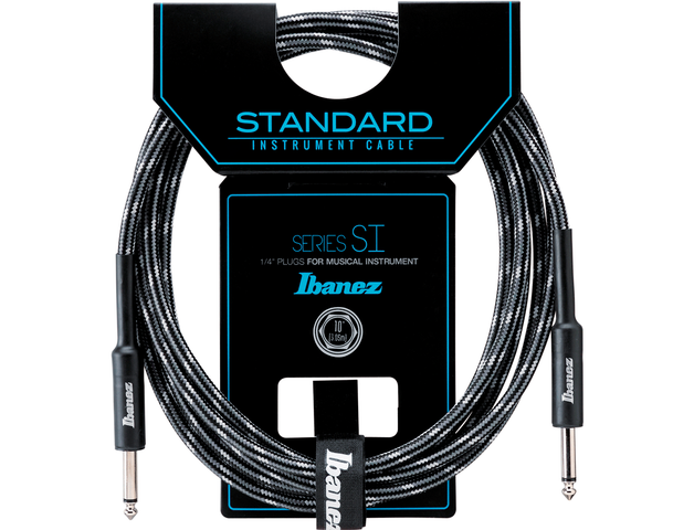 CABLE IBANEZ 6.10 MTS. NEGRO/GRIS (RECTO/RECTO) SI20-CCT