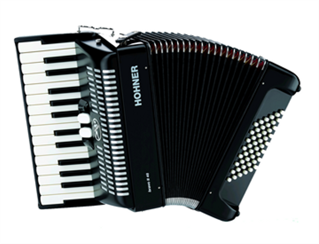 ACORDEON CROMATICO HOHNER BRAVO II, 26 TECLAS, 48 BAJOS, NEGRO A16522