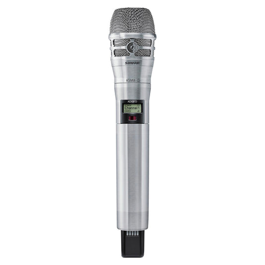 SHURE ADX2FD/K8B-G55 Transmisor de mano para sistema inalámbrico serie AXIENT, cápsula KSM8B ADX2FD/K8B-G55