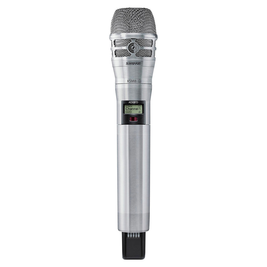 SHURE ADX2FD/K8B-G55 Transmisor de mano para sistema inalámbrico serie AXIENT, cápsula KSM8B ADX2FD/K8B-G55