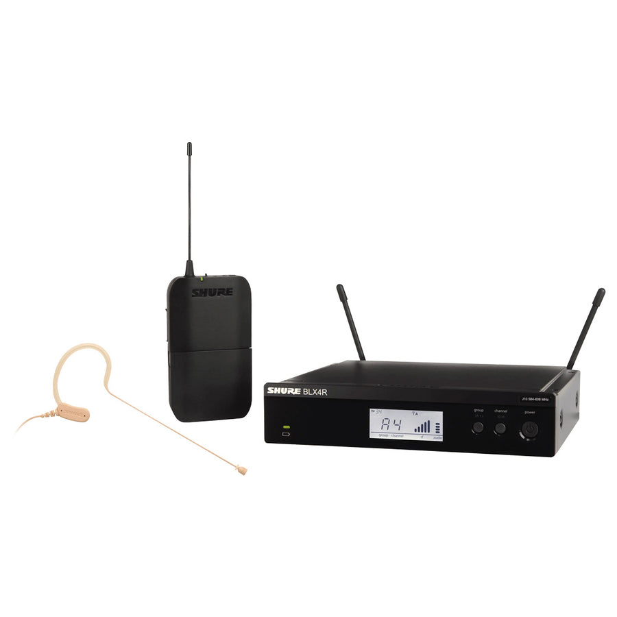SHURE BLX14R/MX53 Sistema Inalambrico montable en Rack con microfono MX153 BLX14R/MX53-J11