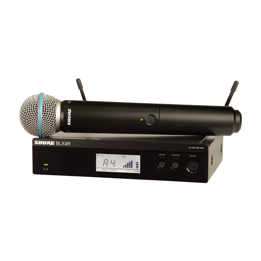 SHURE BLX24R/B58-J11 Sistema inalambrico con microfono de mano para voz, receptor para rack BLX24R/B58-J11