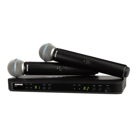 SHURE BLX288/B58 Sistema inalambrico doble con dos microfonos de mano para voz BLX288/B58-J11
