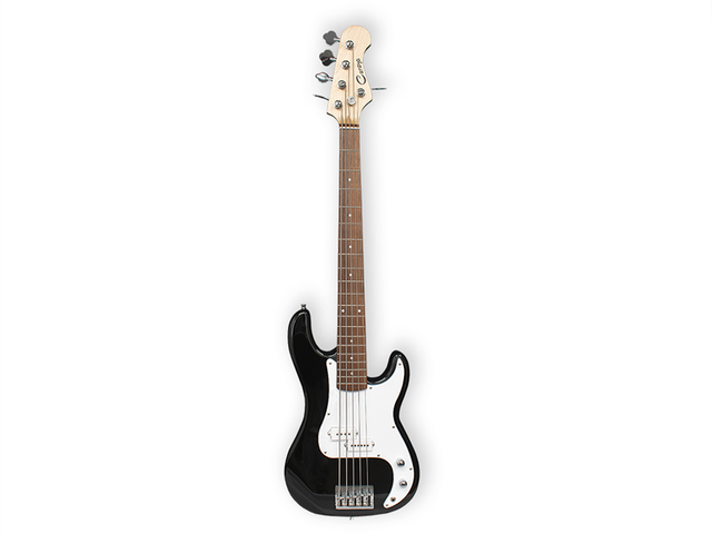 BAJO ELECTRICO CARAYA DE 5 CUERDAS, NEGRO B-305 BK