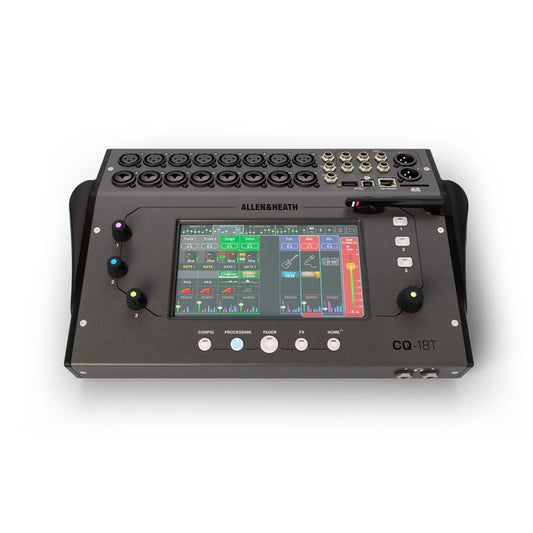 ALLEN & HEATH CQ-18T Mezclador digital ultracompacto de 18 entradas y 8 salidas con Wi-Fi