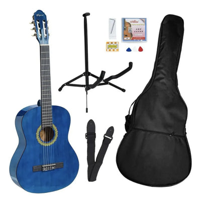 PAQUETE DE GUITARRA CLASICA AZUL SEGOVIA SG851PAQ-BL
