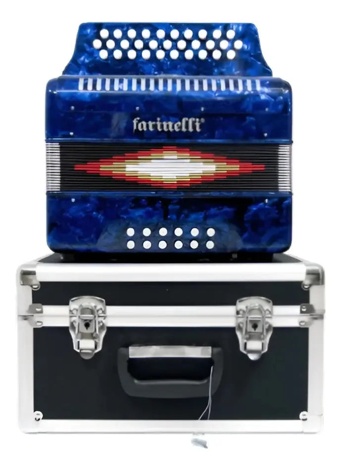 ACORDEON BOTONES FA AZUL 3012FAA FARINELLI