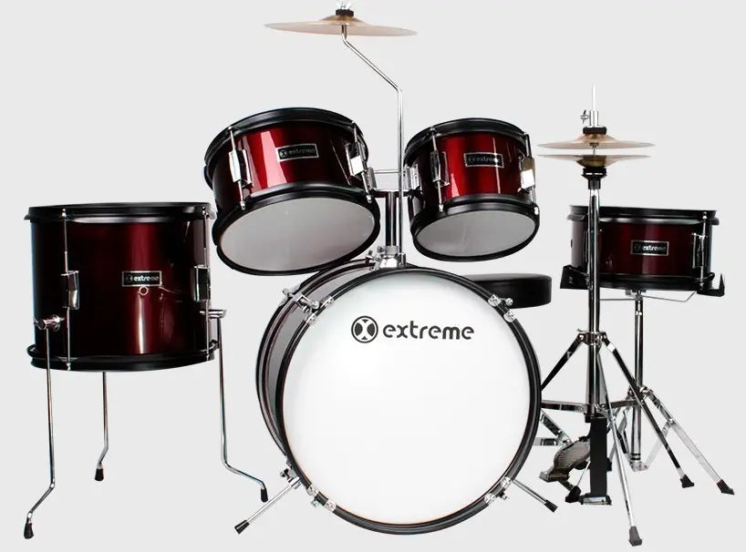 BATERIA JUNIOR VINO 5 PZAS ARO NEGRO EXTREME EXBT025
