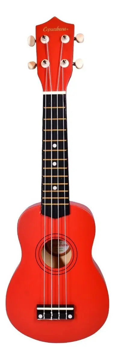 UKULELE SOPRANO ROJO CON FUNDA COPACABANA CPUK045
