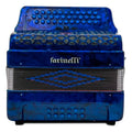 ACORDEON BOTONES FA AZUL 34 BOTONES 12 BAJOS 3 REG FARINELLI 3412FAA