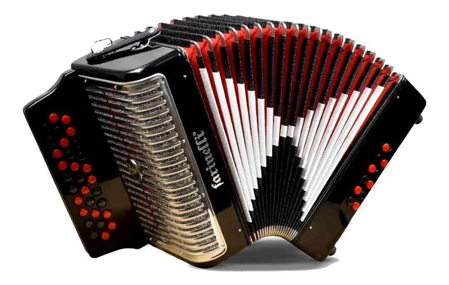ACORDEON BOTONES FA NEGRO 3012 BRN FARINELLI PREMIUM 3012FAN3HG
