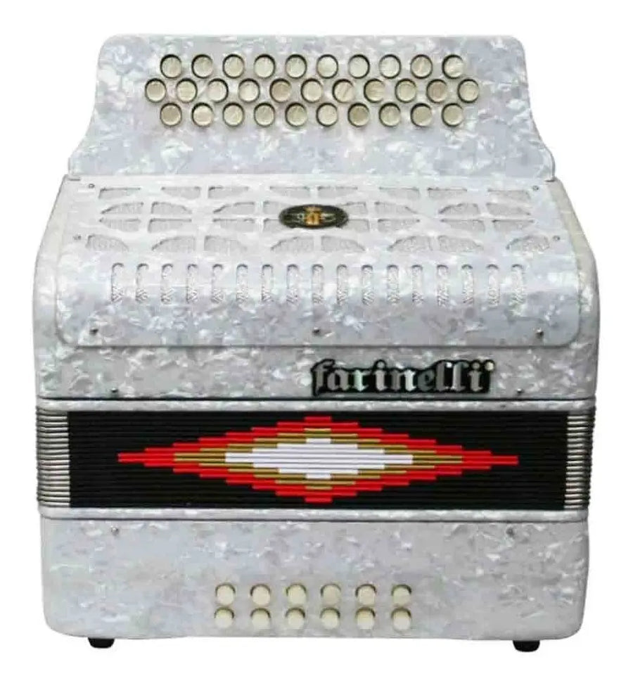 ACORDEON BOTONES FA BLANCO 3012FAW FARINELLI