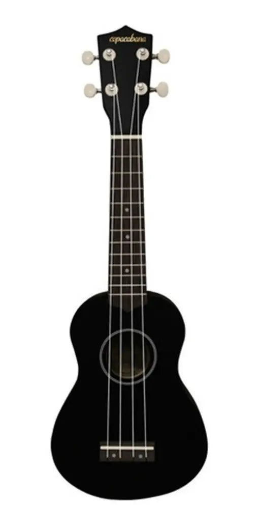 UKULELE SOPRANO NEGRO CON FUNDA COPACABANA CPUK046