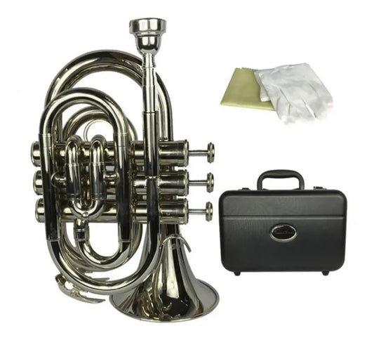 TROMPETA POCKET SIb NIQUELADA SILVERTONE SLTP002