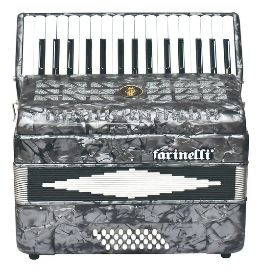 ACORDEON TECLAS GRIS 32 TECLAS 32 BAJOS FARINELLI 1306-1G