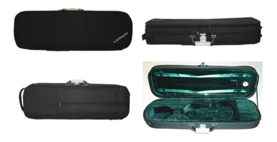 ESTUCHE CONSERVATORIO VERDE/NEGRO VIOLIN 4/4  K.HOFFMANN KHES004