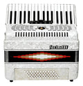 ACORDEON TECLAS BLANCO 34 TECLAS 60 BAJOS 5 REGS FARINELLI 1308W